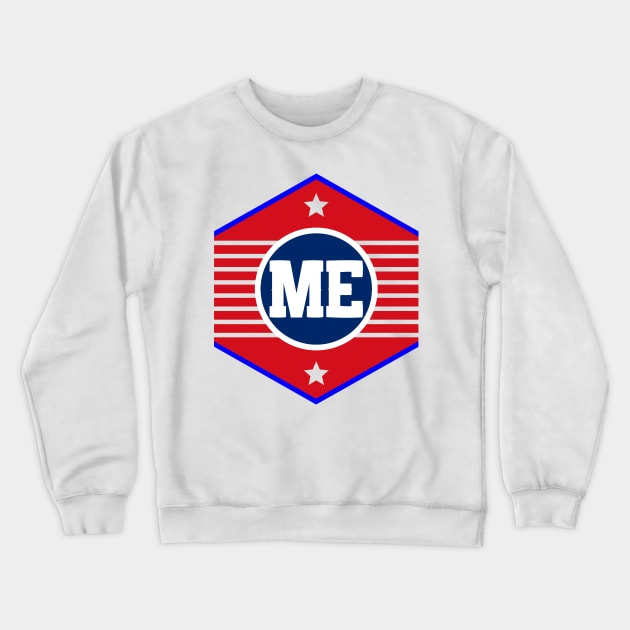 Maine Crewneck Sweatshirt by colorsplash